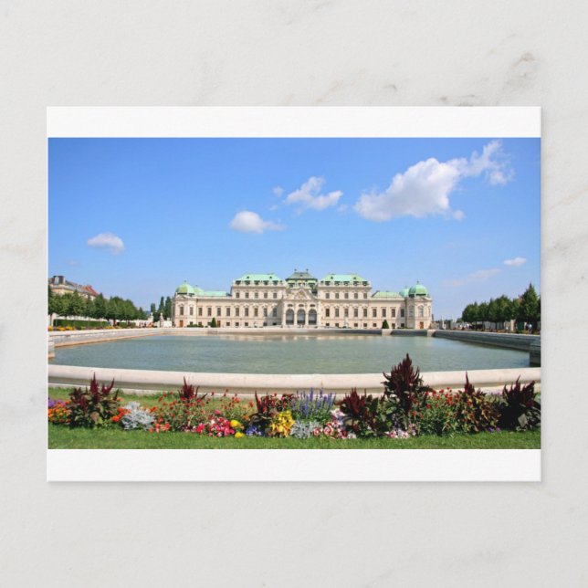 Carte Postale Jardins de Vienne BelPalace (Devant)