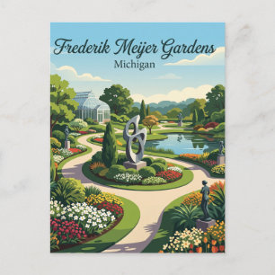 Carte Postale Jardins Frederik Meijer Michigan