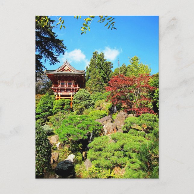 Carte Postale Jardins japonais de thé de San Francisco (Devant)