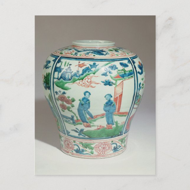 Carte Postale Jarre oviforme polychrome Swatow, fin 16e siècle (Devant)