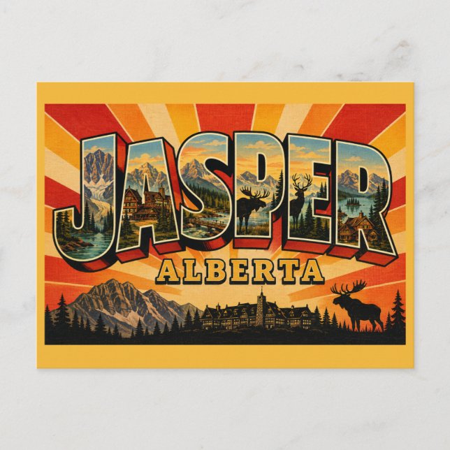 Carte Postale Jasper Alberta Sauvage & Serein (Devant)