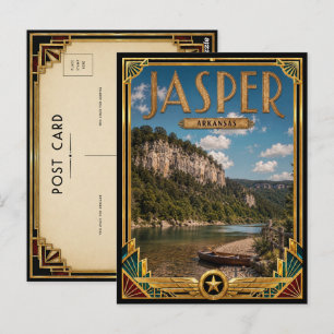 Carte Postale Jasper Arkansas Art Déco Vintage Âge d'Or