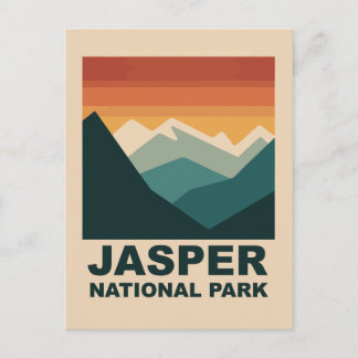 Carte Postale Jasper National Park Minimalist Outdoor Design
