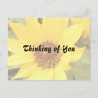 Carte postale Jaune