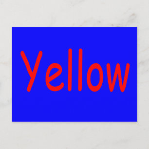 Carte Postale Jaune