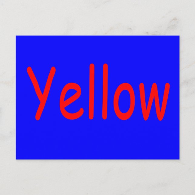 Carte Postale Jaune (Devant)