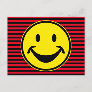 Carte Postale Jaune amusant & rayures + votre dos. & idée
