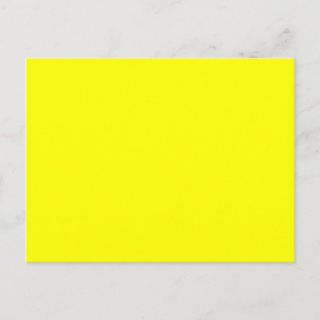 Carte Postale jaune couleur (Devant)