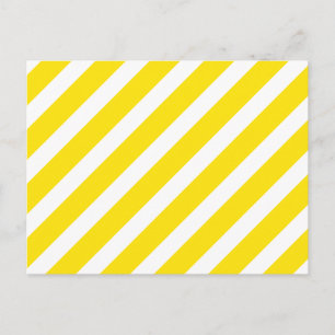 Carte Postale Jaune de base de la rayure 1