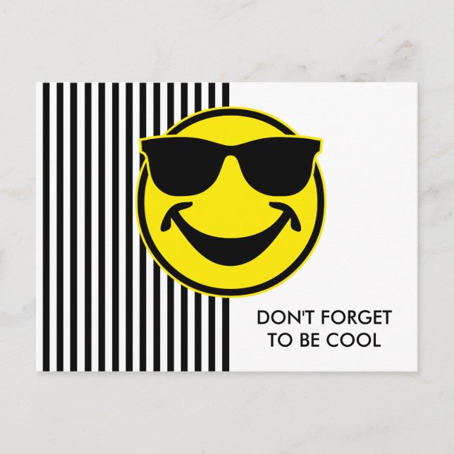 Carte Postale Jaune et rayures cool + votre dos. & idée (Devant)