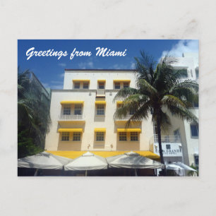 Carte Postale jaune miami
