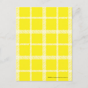 Carte Postale Jaune plaid