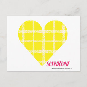 Carte Postale Jaune plaid 2