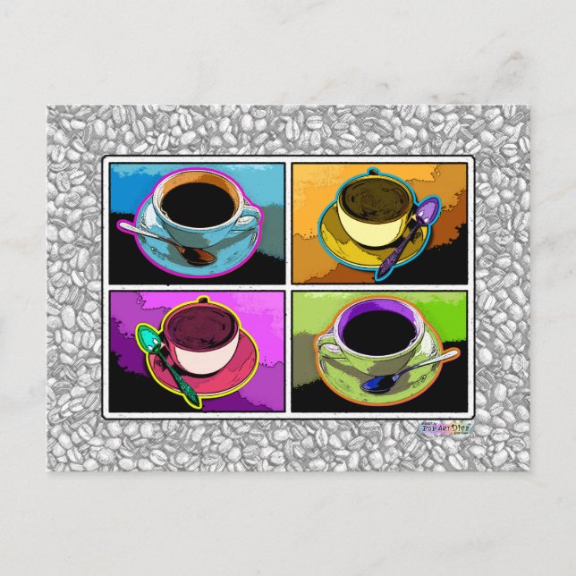 Carte postale - Java Addictions Pop Art (Devant)