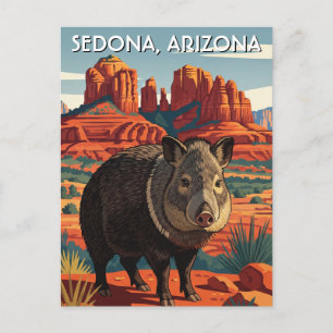 Carte Postale Javelina à Sedona Arizona Voyage Vertical