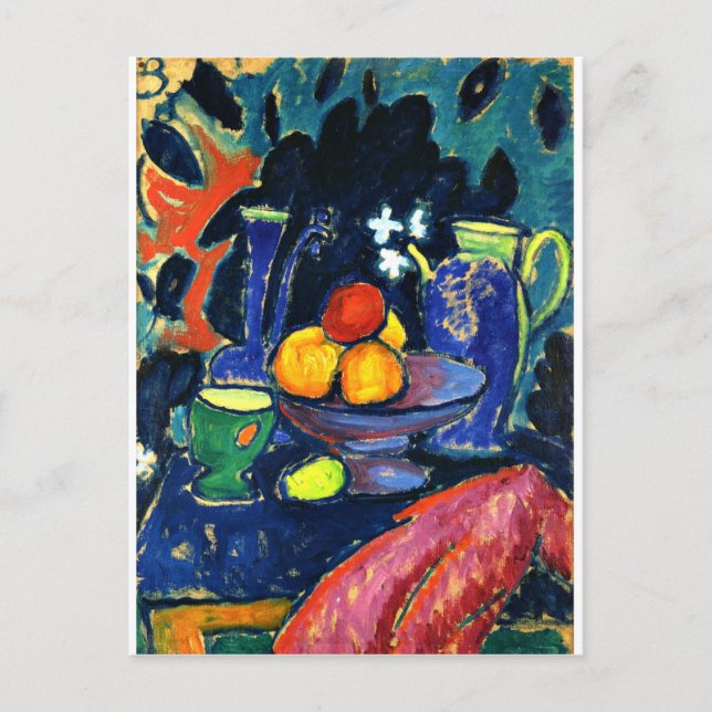 Carte Postale Jawlensky - La vie morte avec Jug (Devant)