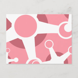 Carte Postale jax retro rose.