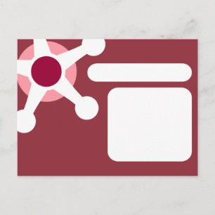 Carte Postale jax retro rose.