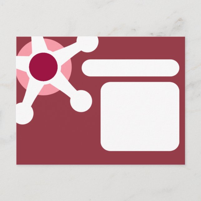 Carte Postale jax retro rose. (Devant)
