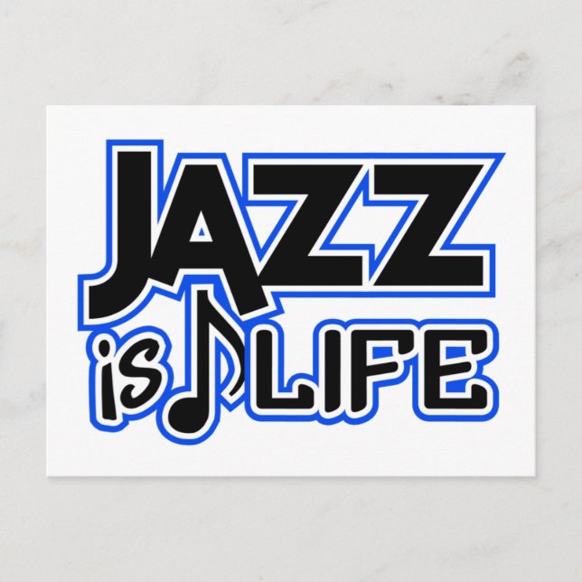 Carte postale Jazz (Devant)