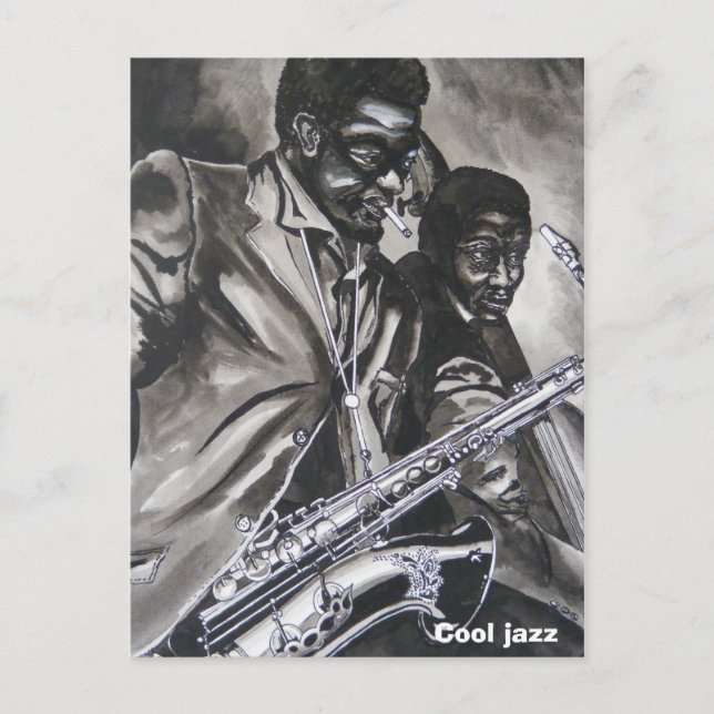 Carte Postale Jazz cool (Devant)