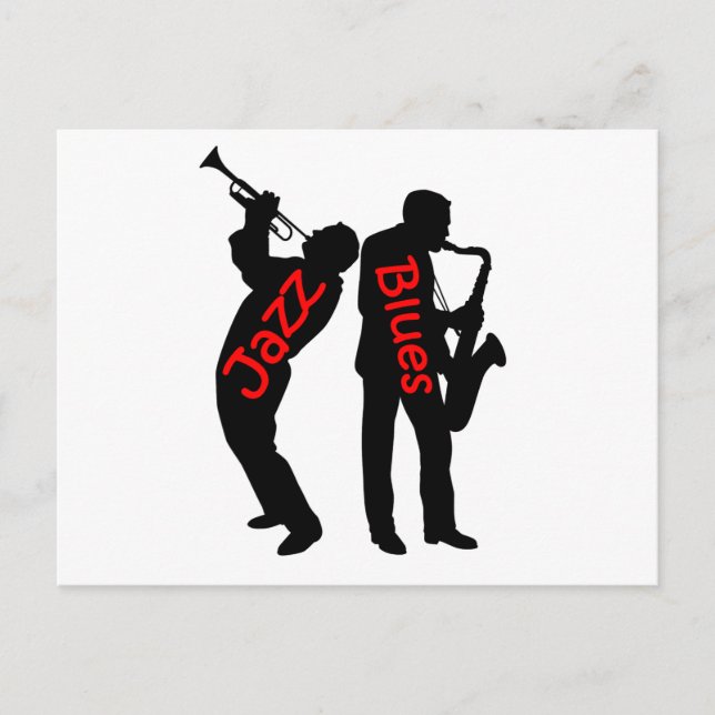 Carte Postale Jazz et blues (Devant)