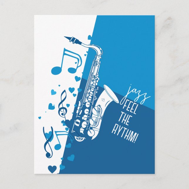 Carte Postale Jazz Feel the Rythm (Devant)