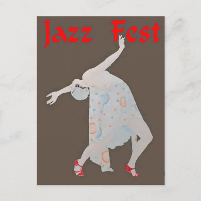 Carte Postale Jazz Fest Danseuse 3 (Devant)