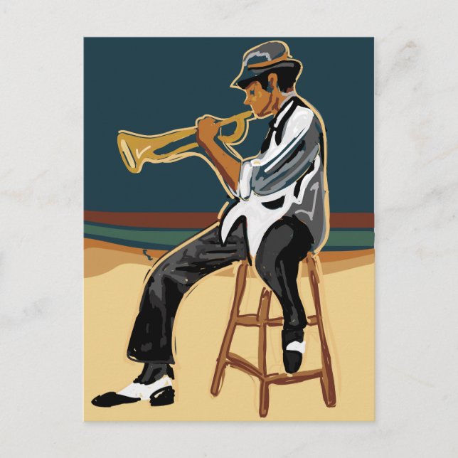 Carte postale Jazz Player (Devant)