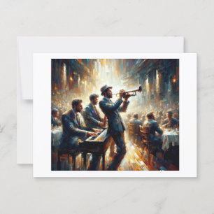 Carte Postale Jazz Trio,