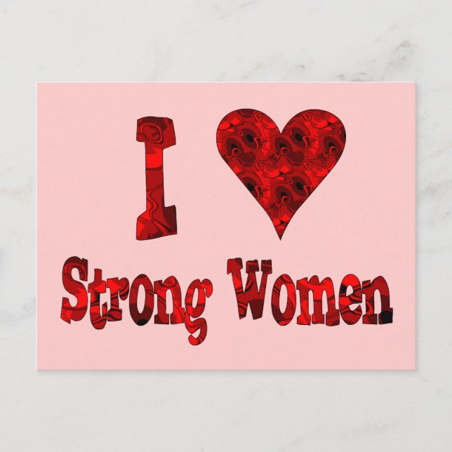 Carte Postale J'Coeur les femmes fortes (Devant)