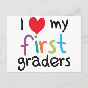 Carte Postale J'Coeur Mes Premiers Graders Enseignant Aimer