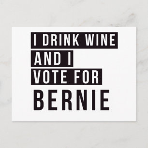 Carte Postale Je Bois Du Vin Et Je Vois Pour Bernie Text