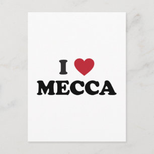 Carte Postale Je Coeur La Mecque Arabie Saoudite