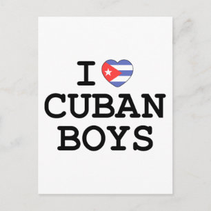 Carte Postale Je Coeur les garçons cubains