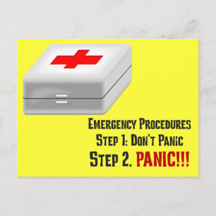 Carte Postale Je connais les premiers soins et je peux répondre 