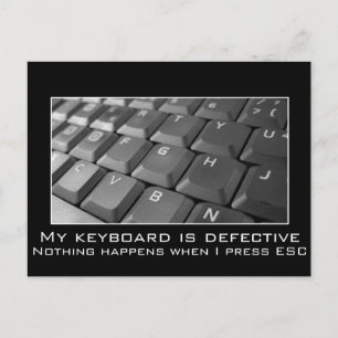 Carte Postale Je continue à me mettre à l'abri mais je suis touj