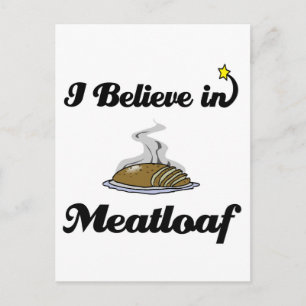 Carte Postale je crois en la boulette de viande