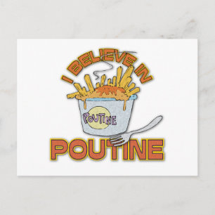 Carte Postale Je Crois En Poutine