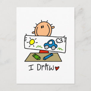 Carte Postale Je dessine des t-shirts et des cadeaux