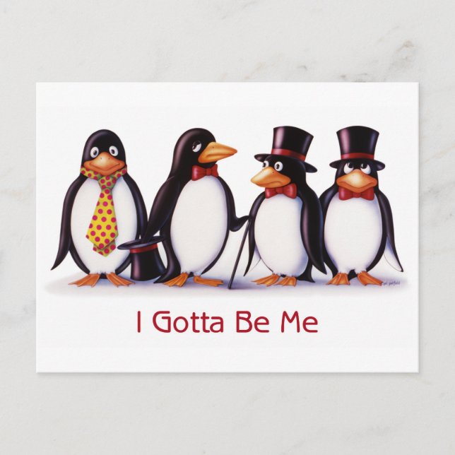 Carte Postale Je Dois Être Moi (Devant)