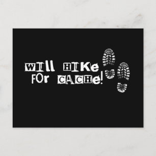 Carte Postale Je ferai une randonnée pour le cache !