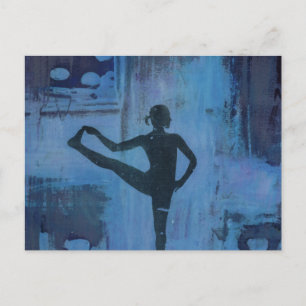Carte Postale Je garde mon équilibre Yoga Girl