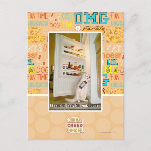 Carte Postale Je garde ta bière (Devant)