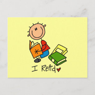 Carte Postale Je lis Tshirts et Cadeaux