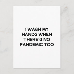 Carte Postale Je Me Lave Les Mains