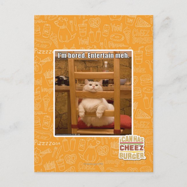 Carte Postale Je m'ennuie. (Devant)