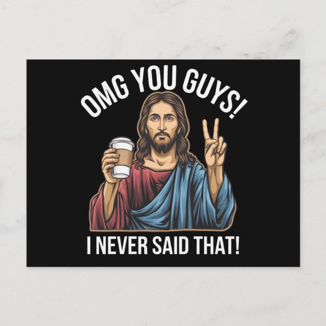 Carte Postale Je N'Ai Jamais Dit Ça. (Devant)