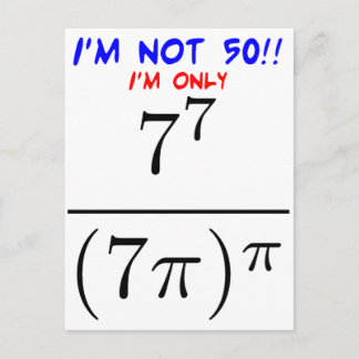 Carte Postale Je n'ai pas 50 ans !