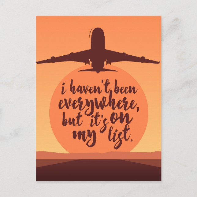 Carte Postale Je n'ai pas été partout (Devant)